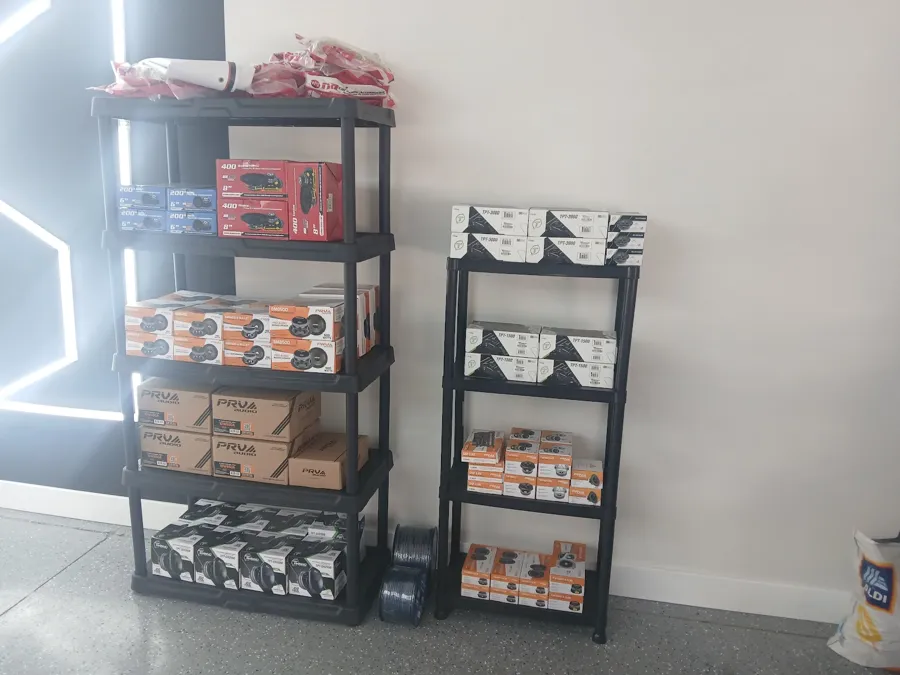 Speakers, amps and subwoofers in stock at the Simply Pro Audio shop in DeBary, FL