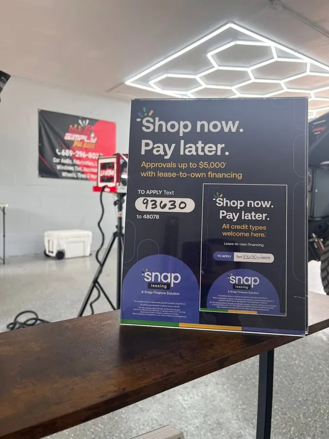 The counter at Simply Pro Audio in DeBary, FL
